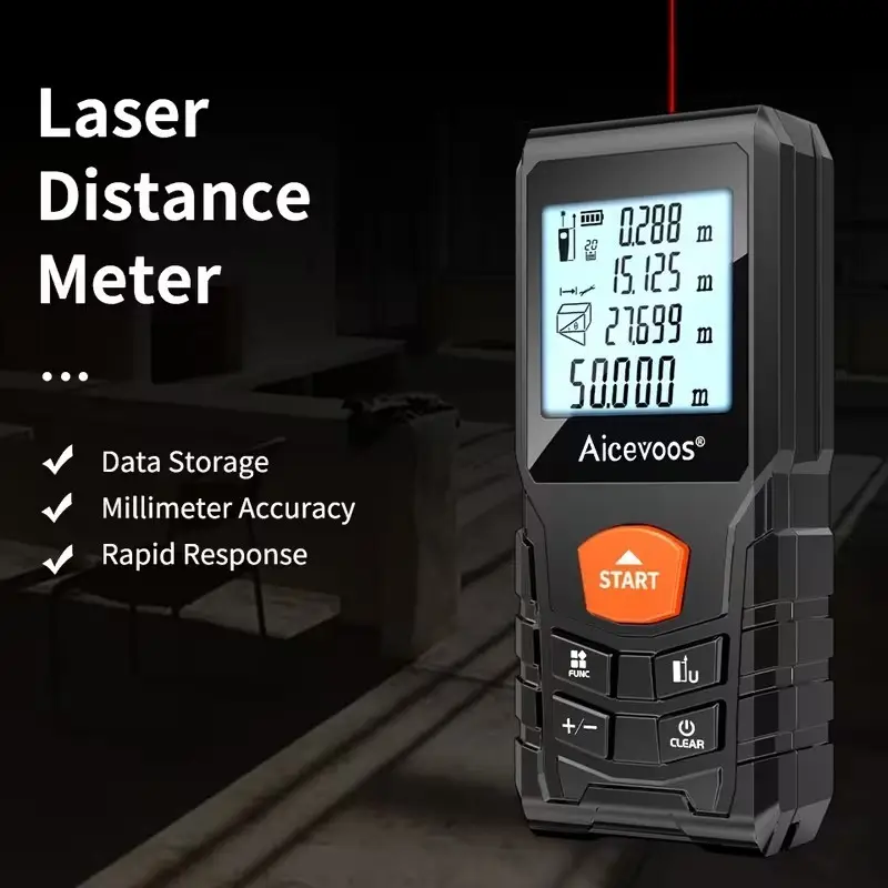 Digital Laser Distance Meter 50M High-Accuracy Laser Measure Tool, LCD Display - image 7 | Free standard UK delivery included | Discount Quality Products