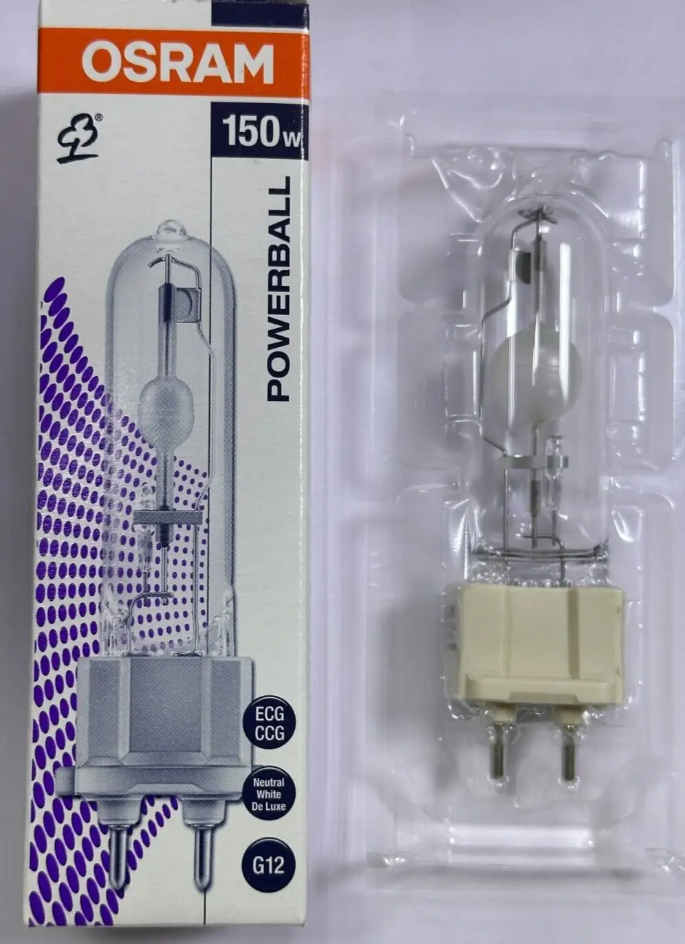150W Osram G12 HCI-T NDL Powerball HID 942 METAL HALIDE CERAMIC Light Bulb Lamp