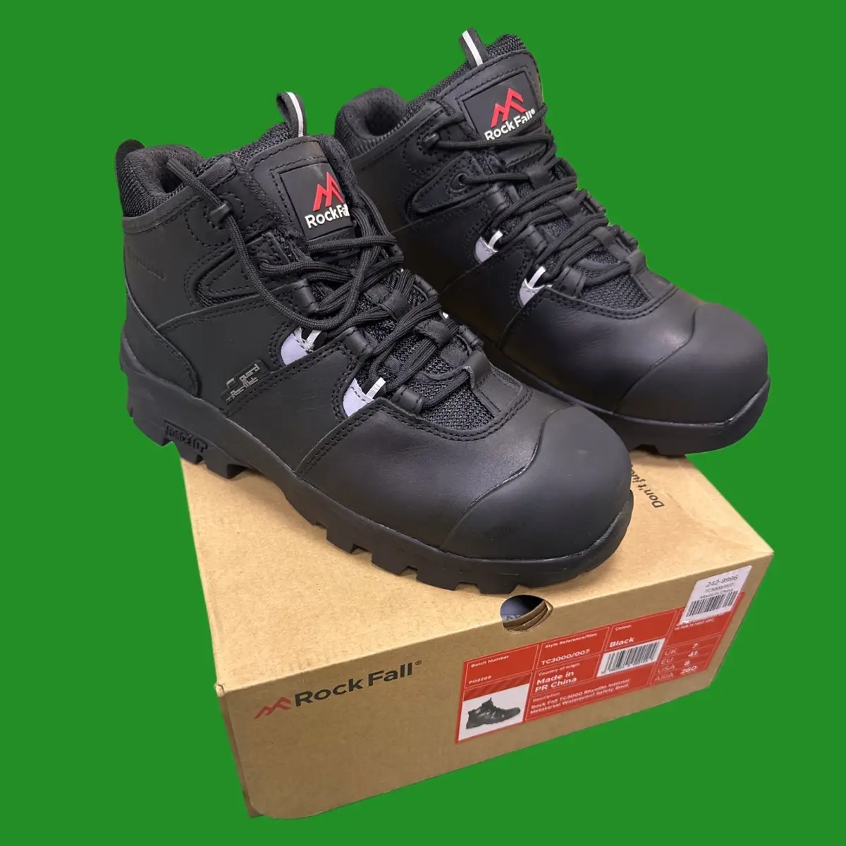 Rock Fall TC3000 Rhyolite Waterproof Fibreglass Toe Cap Safety Work Boots UK 7 - image 2 | Free standard UK delivery included | Discount Quality Products
