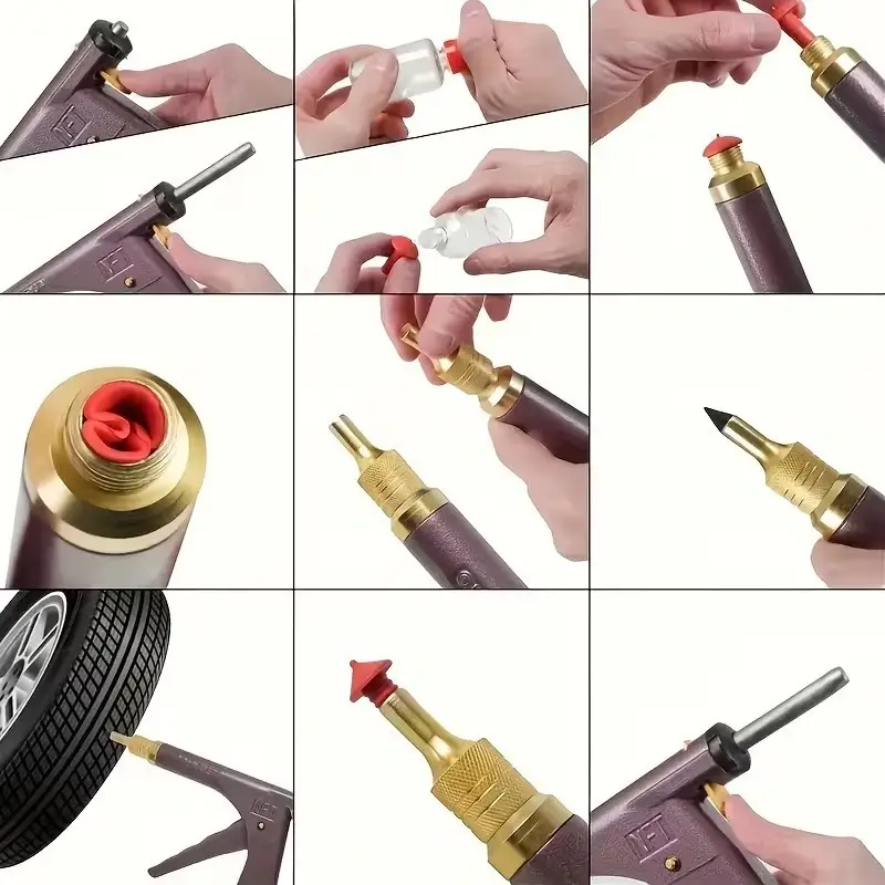 Tubeless Tyre Repair Kit Vacuum Tire Plug Gun Car Motorcycle Puncture Repair - image 5 | Free standard UK delivery included | Discount Quality Products