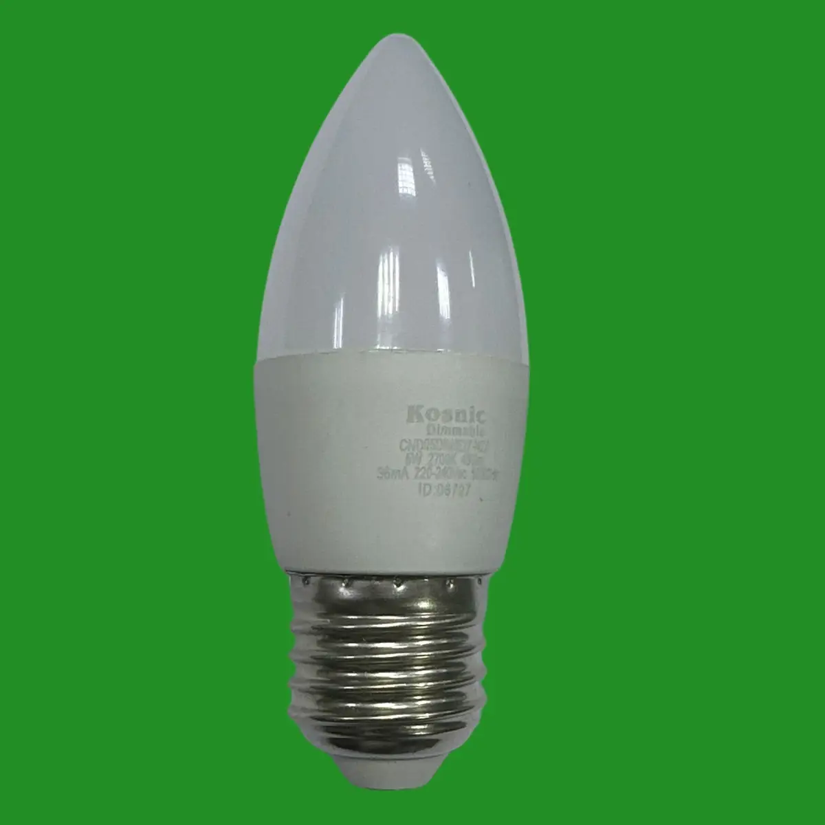 2x 5W (=39W) Kosnic Dimmable LED Candle Light Bulbs ES E27 Edison Screw 2700K - image 2 | Free standard UK delivery included | Discount Quality Products
