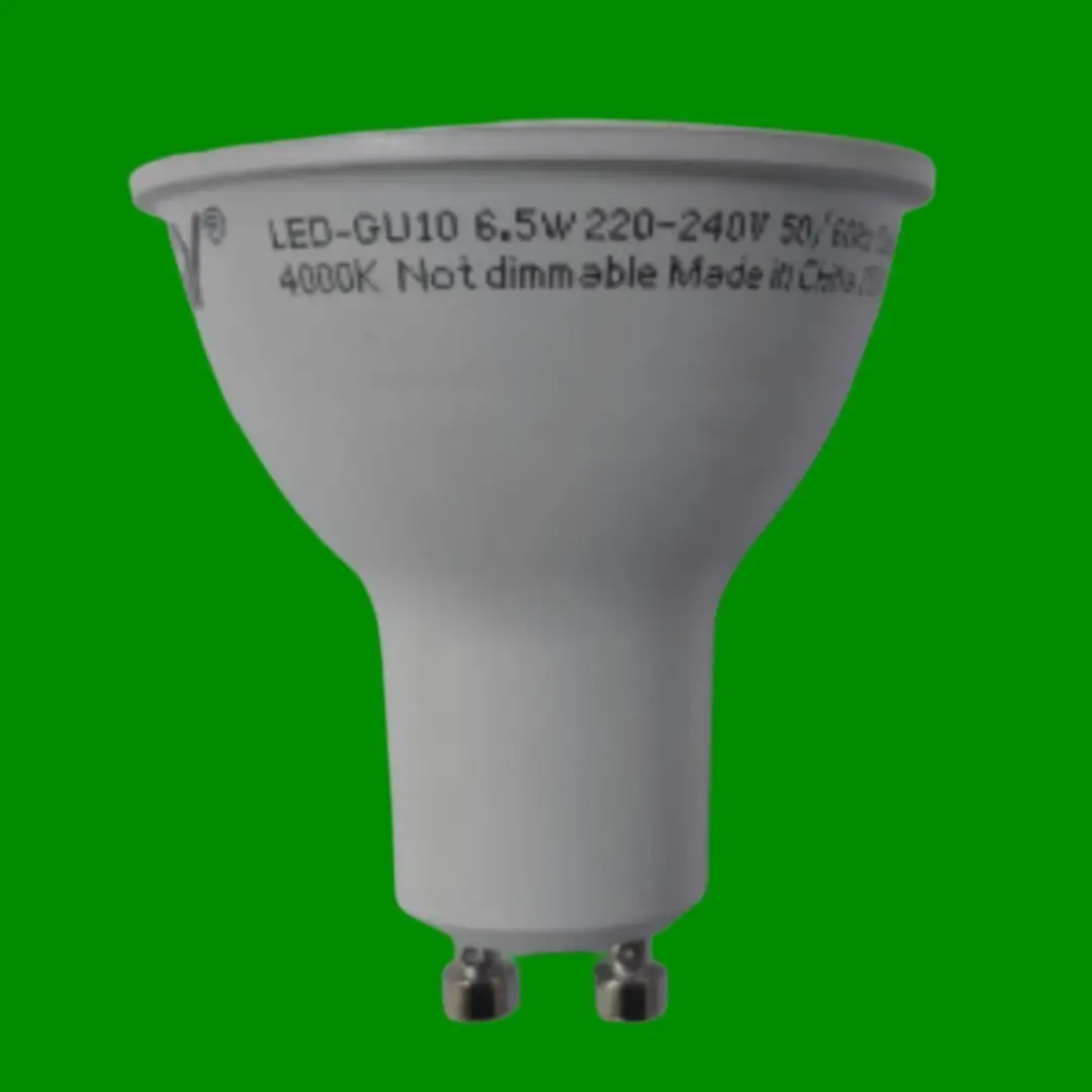 10x 6.5W (=100W) LED GU10 Reflector Spotlight Light Bulb 4000K Cool White Lamp