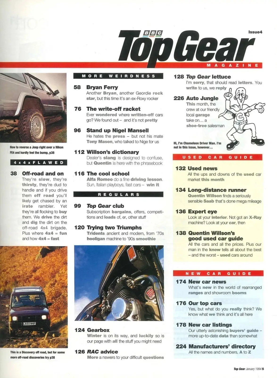 BBC Top Gear Magazine: Issue #4, BMW 320i, Fiat Coupe, Alfa Romeo, Jan 1994 - image 4 | Free standard UK delivery included | Discount Quality Products
