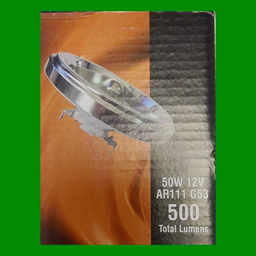 50W AR111 G53 Aluminium Reflector 12V Light Bulb 24 Deg Energy Saving 500lm Lamp