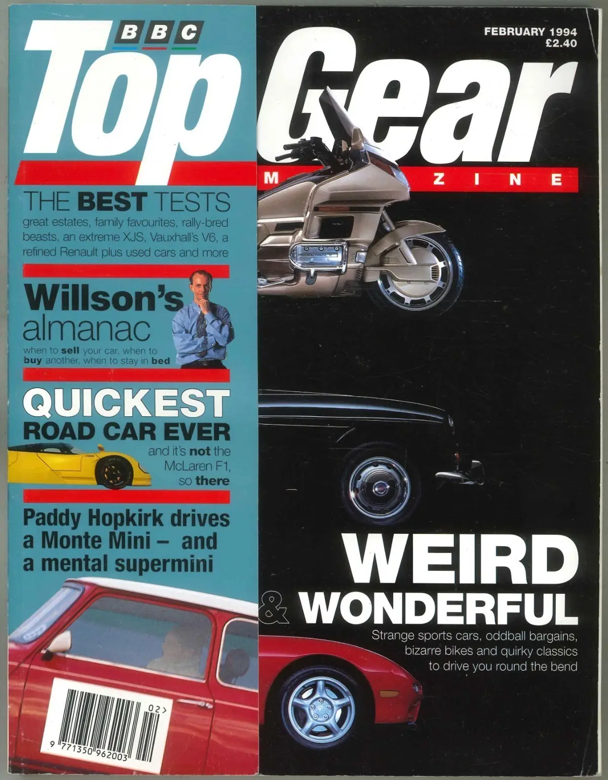 BBC Top Gear Magazine: Issue #5, Mazda RX7, Subaru SVX, Renault A610, Feb 1994