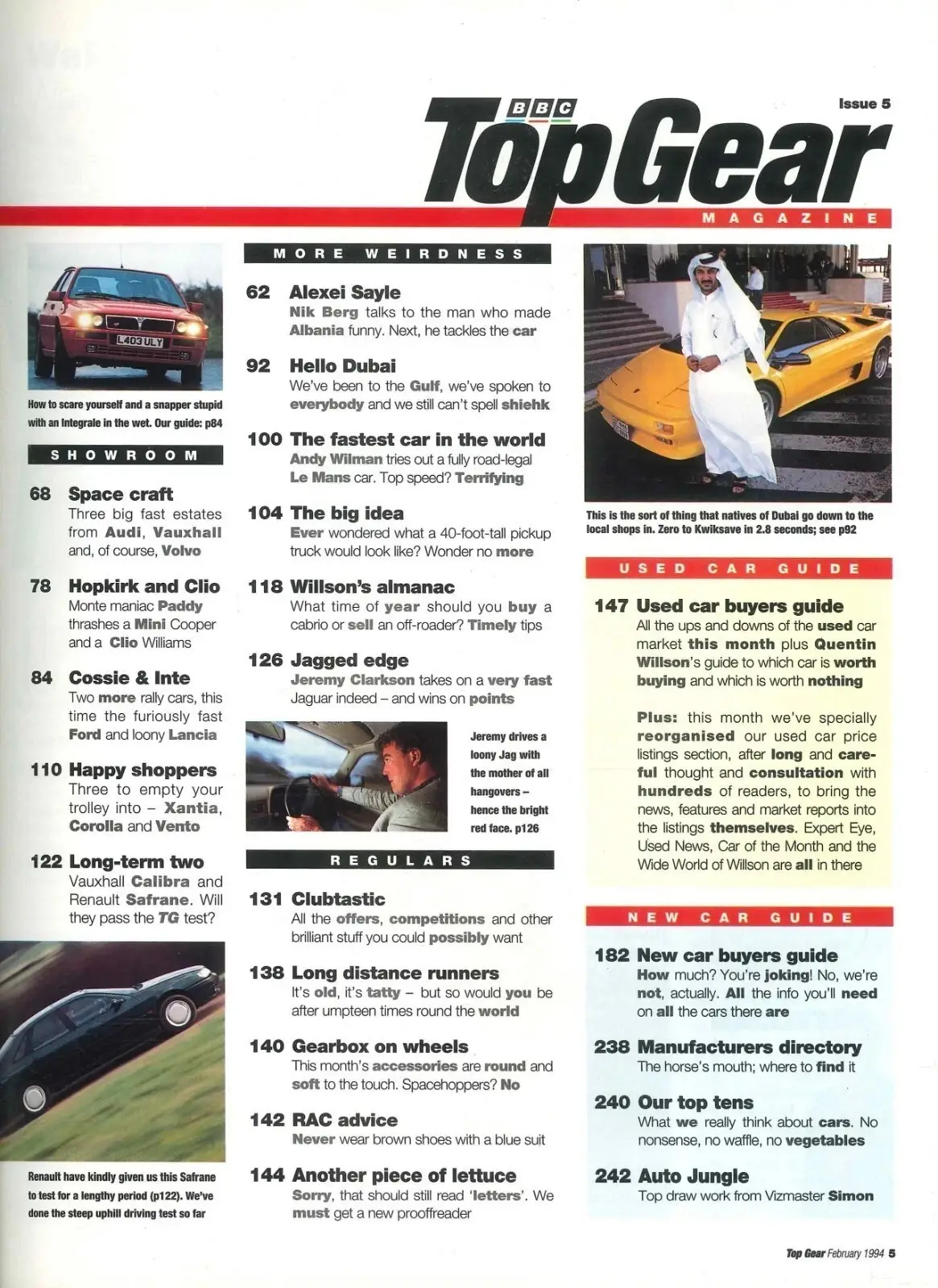 BBC Top Gear Magazine: Issue #5, Mazda RX7, Subaru SVX, Renault A610, Feb 1994 - image 4 | Free standard UK delivery included | Discount Quality Products