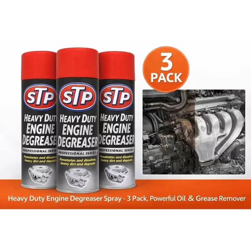 3x Heavy Duty Engine Degreaser Spray Car Engine Cleaner Oil &amp; Grease Remover