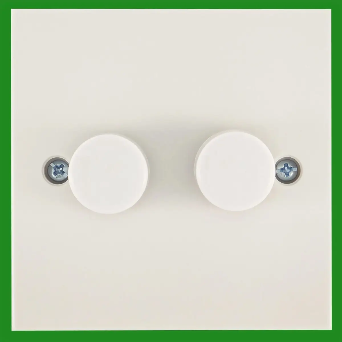 10x Dimmer Light Switch 2 Gang 2 Way Lighting Lamp Rotary Knob, 60W-400W White - image 2 | Free standard UK delivery included | Discount Quality Products