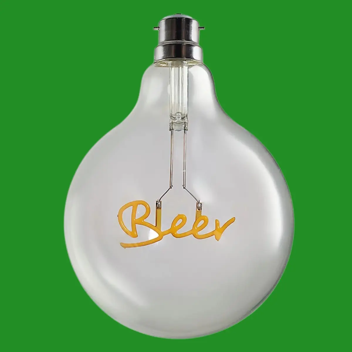 2W Vintage G125 Beer Neon Effect LED Filament Large Globe Pub Light Bulb BC B22