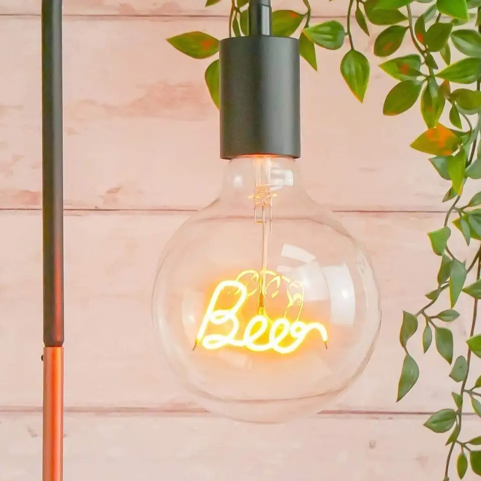 2W Vintage G125 Beer Neon Effect LED Filament Large Globe Pub Light Bulb BC B22 - image 2 | Free standard UK delivery included | Discount Quality Products