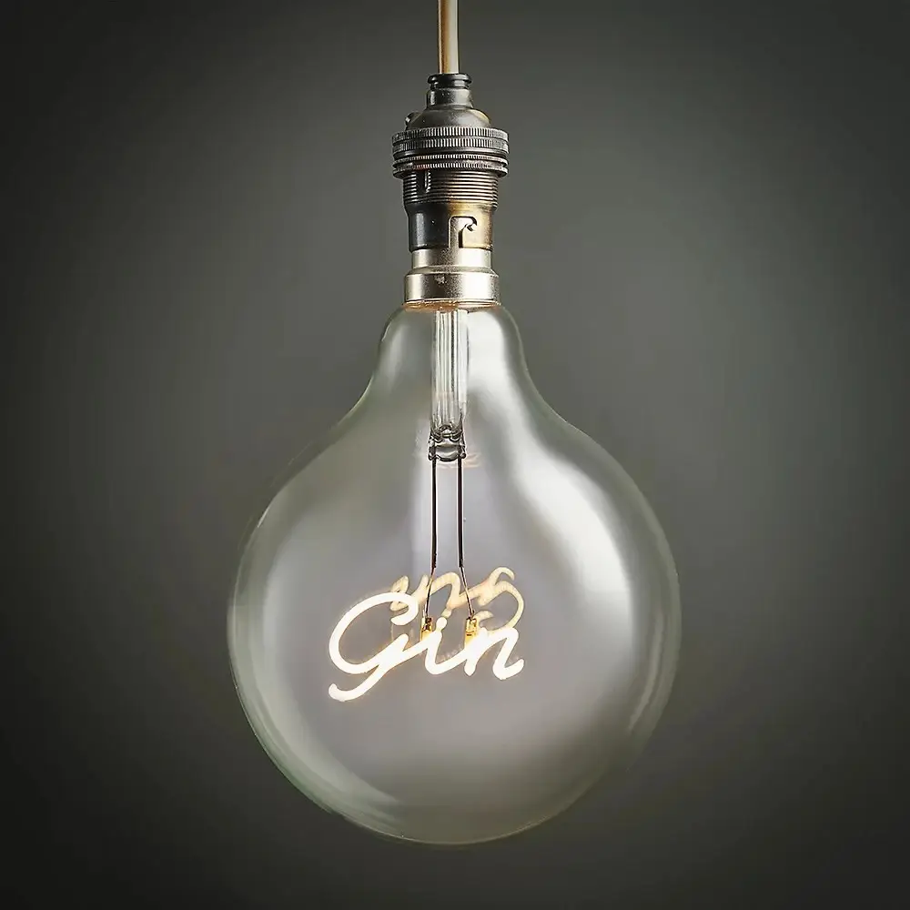 2W Vintage G125 Gin Neon Effect LED Filament Large Globe Pub Light Bulb BC B22 - image 4 | Free standard UK delivery included | Discount Quality Products