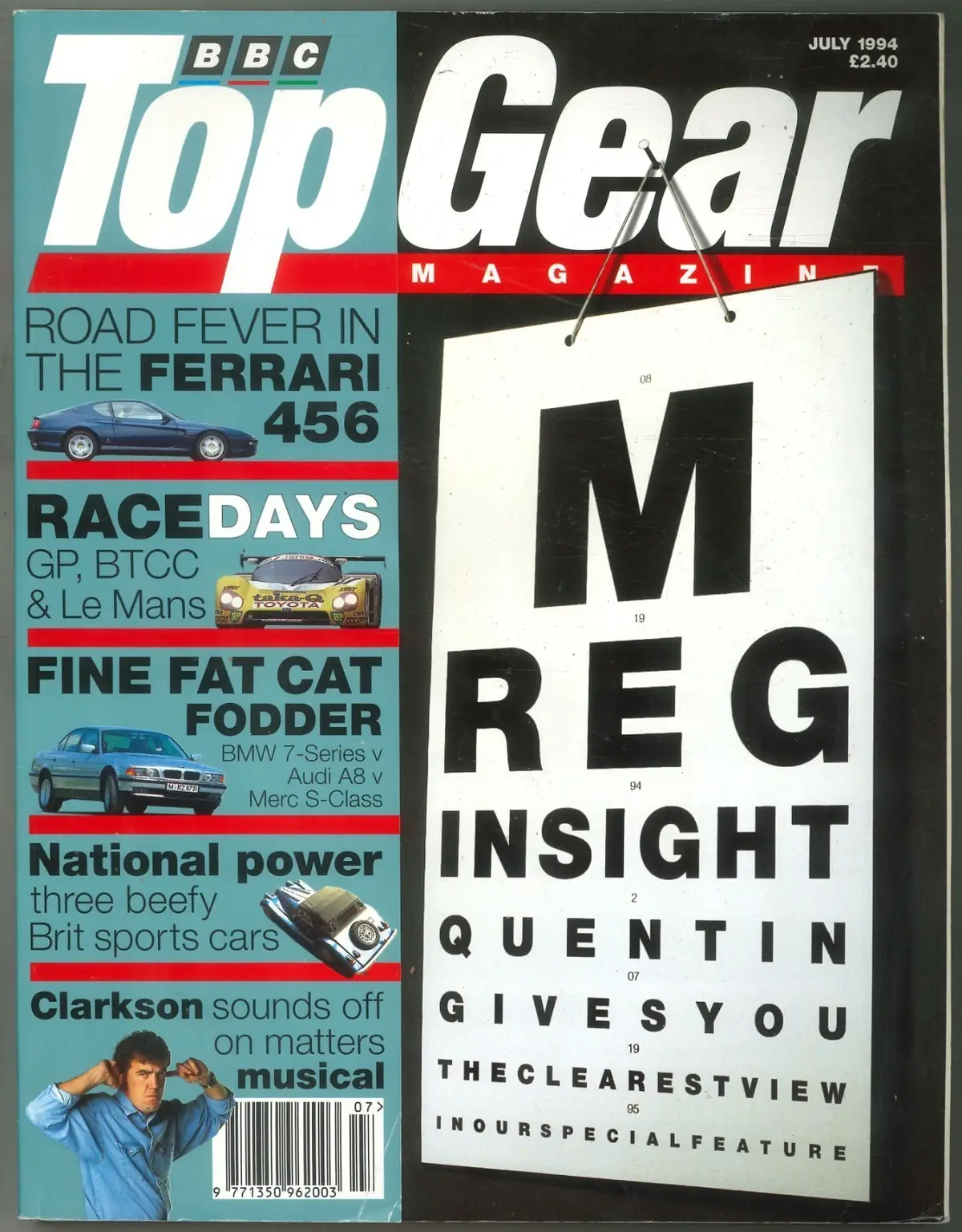 BBC Top Gear Magazine: Issue #10, Ferrari 456, Mercedes, BMW, Audi, July 1994