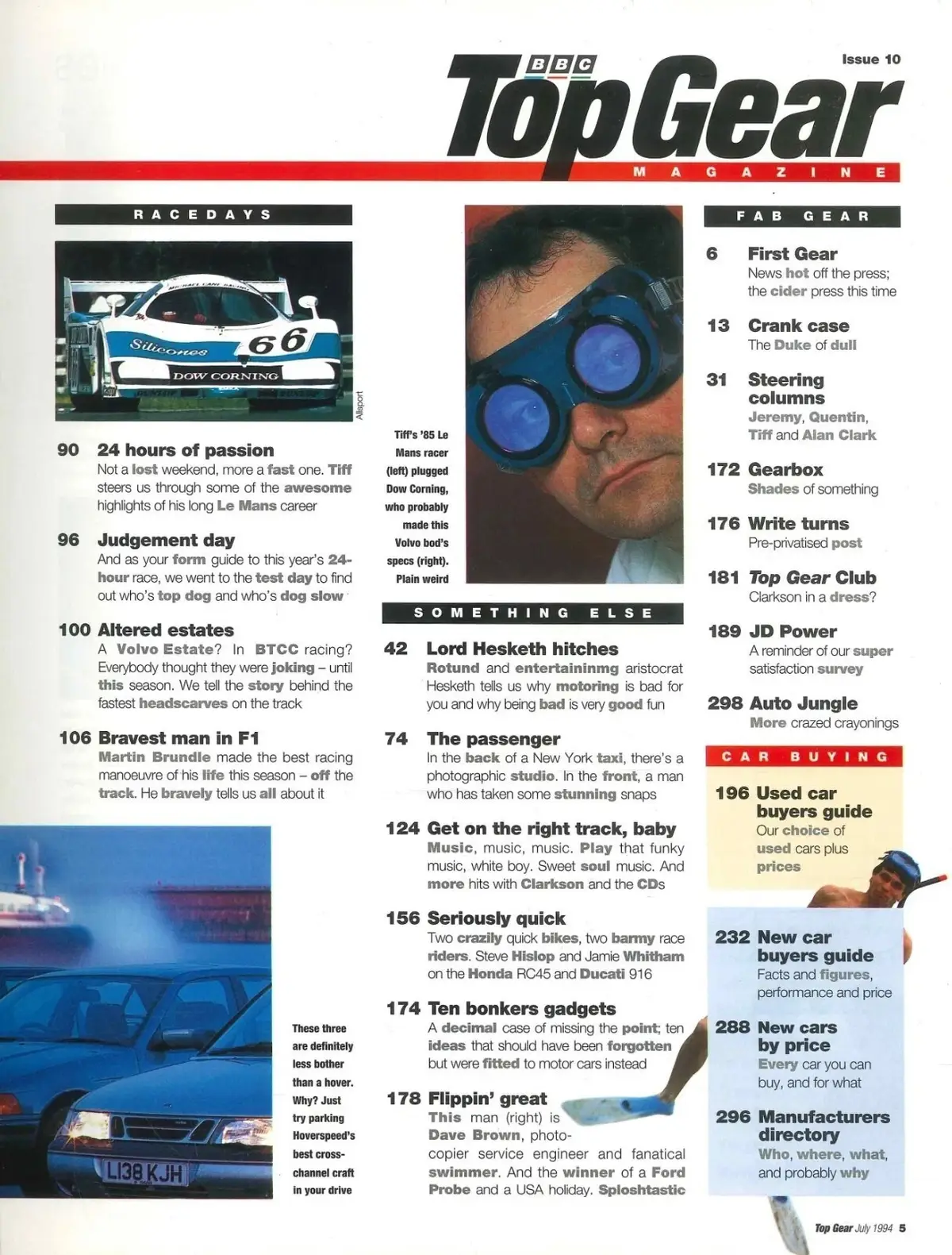 BBC Top Gear Magazine: Issue #10, Ferrari 456, Mercedes, BMW, Audi, July 1994 - image 4 | Free standard UK delivery included | Discount Quality Products