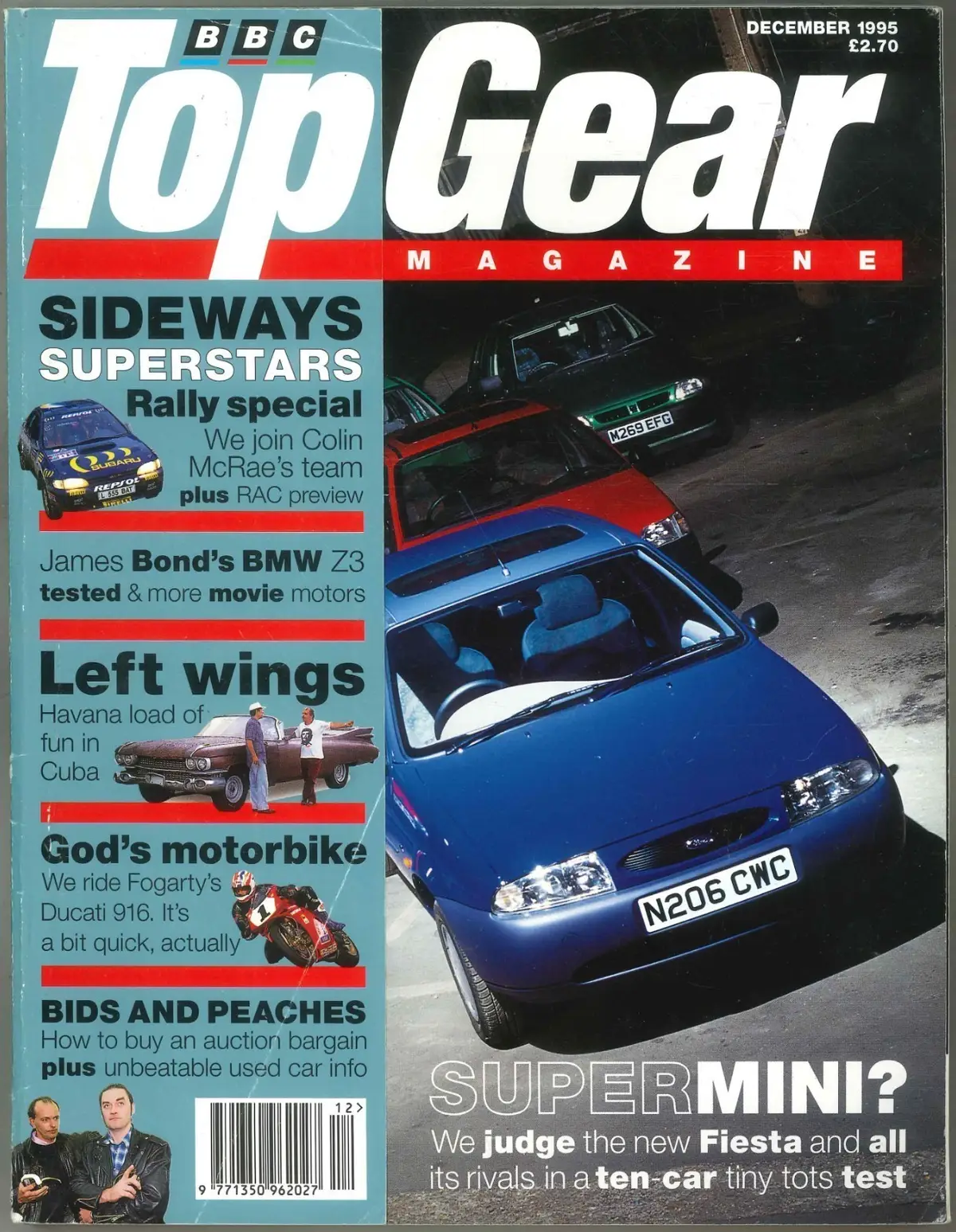 BBC Top Gear Magazine: Issue #27, James Bond's BMW Z3, Ducati 916, Dec 1995