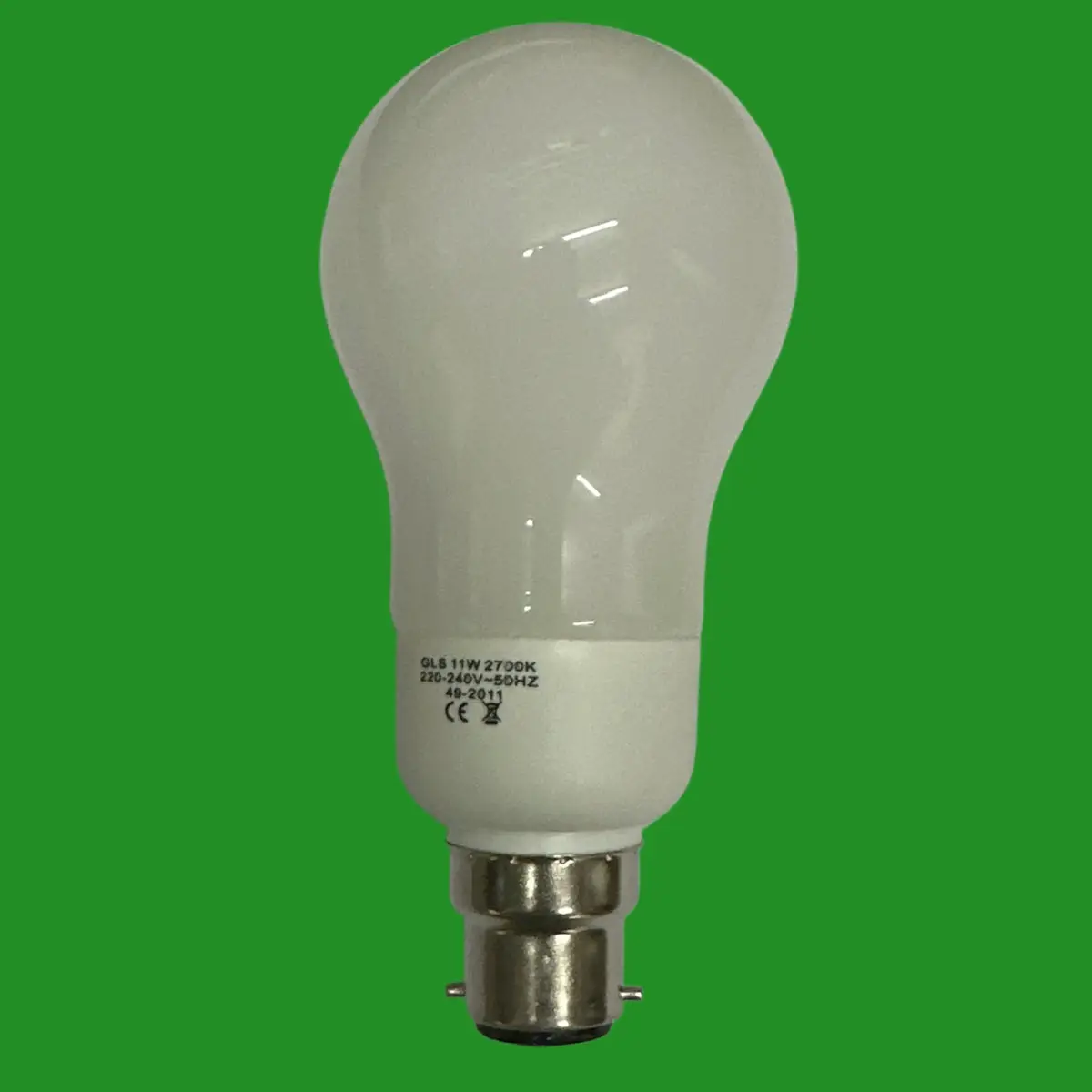 2x 11W (=55W) Lamp Save GLS CFL Light Bulb Low Energy Power Saving Globe BC B22 - image 3 | Free standard UK delivery included | Discount Quality Products