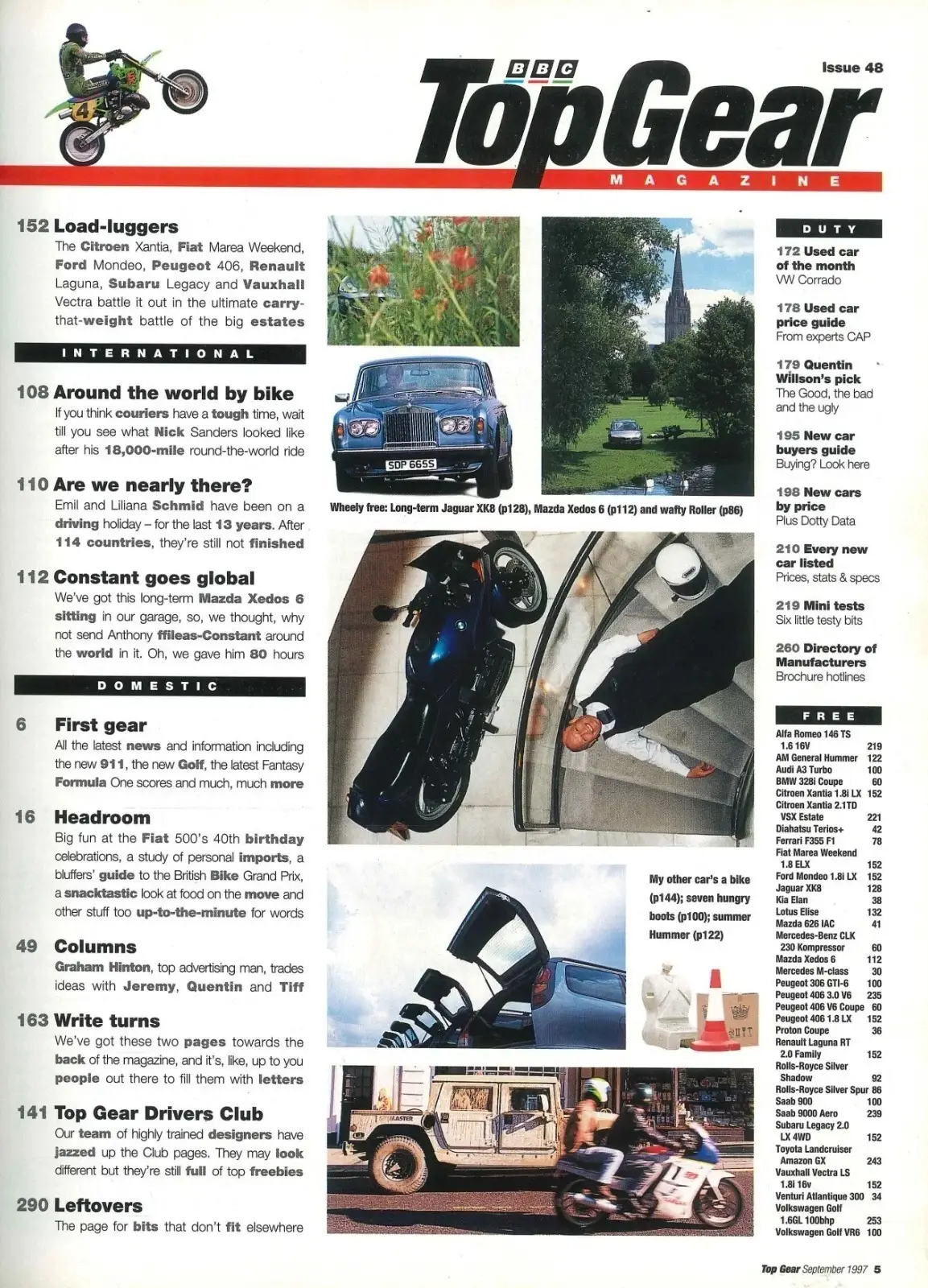 BBC Top Gear Magazine: Issue #48, Rolls-Royce, Mercedes CLK, BMW, Sept 1997 - image 4 | Free standard UK delivery included | Discount Quality Products