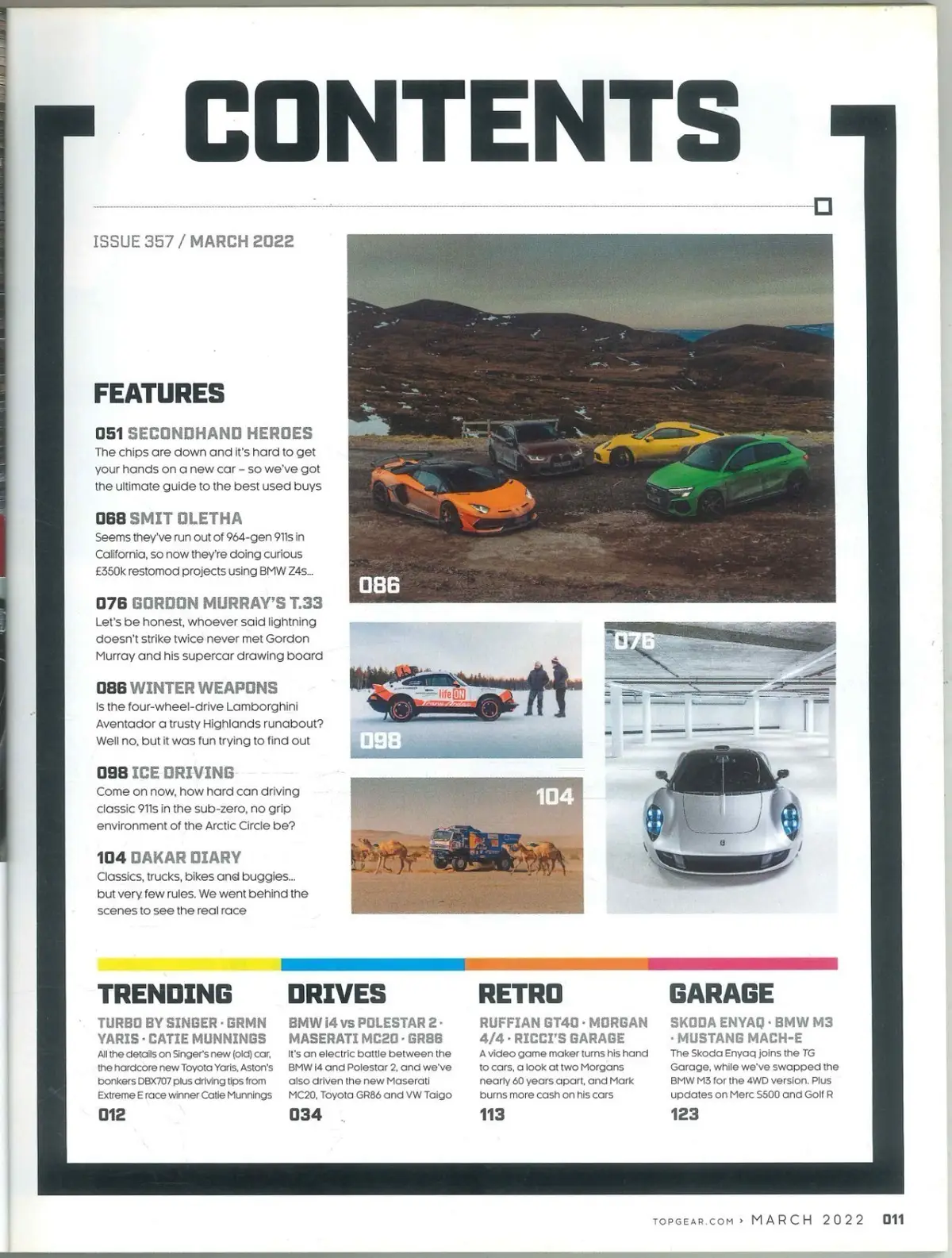 BBC Top Gear Magazine: Issue #357, Lambo, BMW, Cars, March 2022 (Water Damaged) - image 4 | Free standard UK delivery included | Discount Quality Products