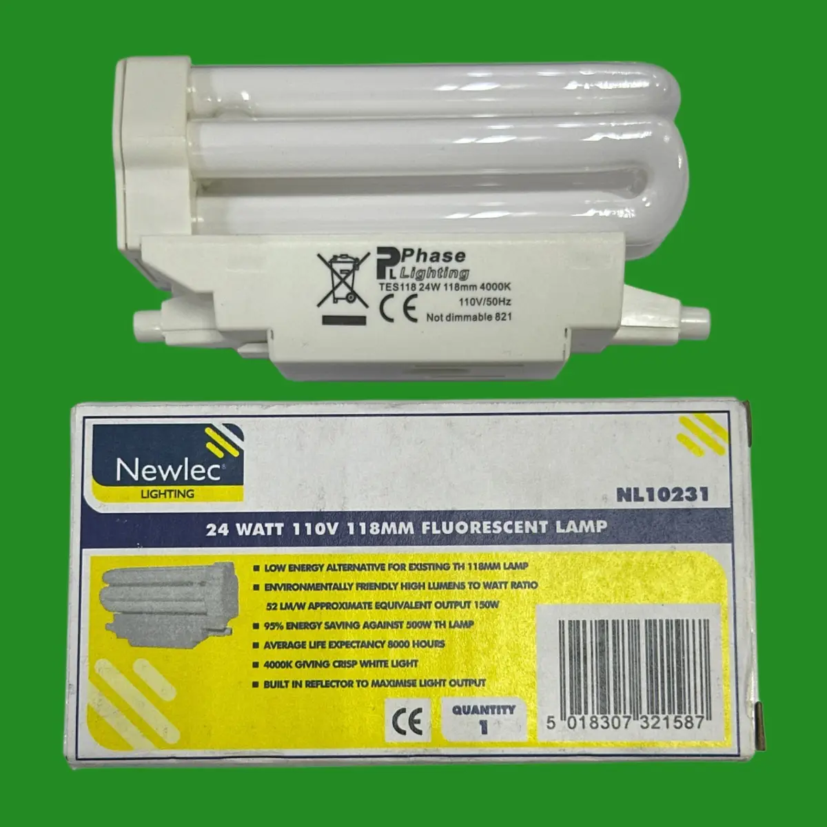 24W 110V R7s J118 Retrofit CFL Energy Saving Security Flood Light Lamp 118mm