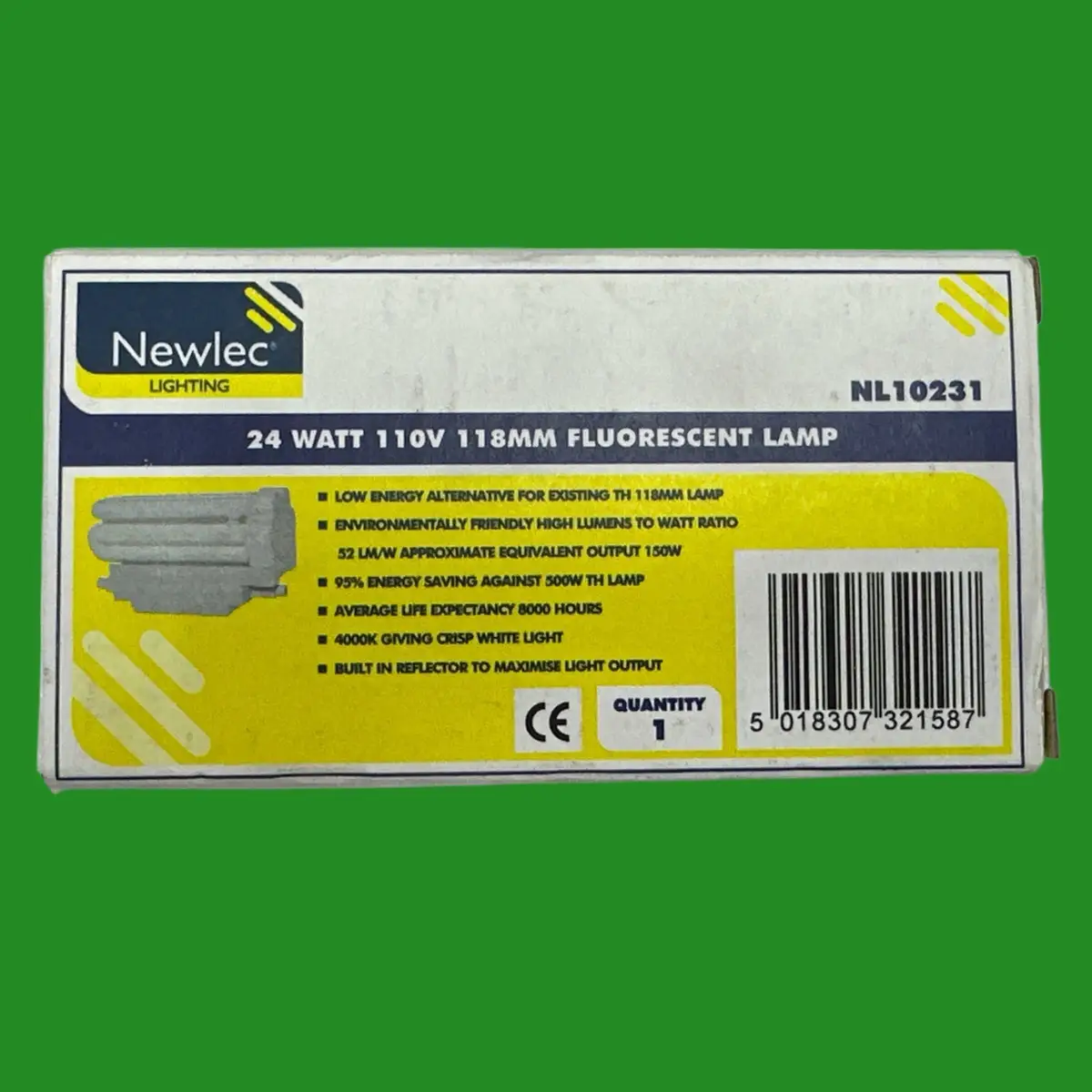 24W 110V R7s J118 Retrofit CFL Energy Saving Security Flood Light Lamp 118mm - image 3 | Free standard UK delivery included | Discount Quality Products