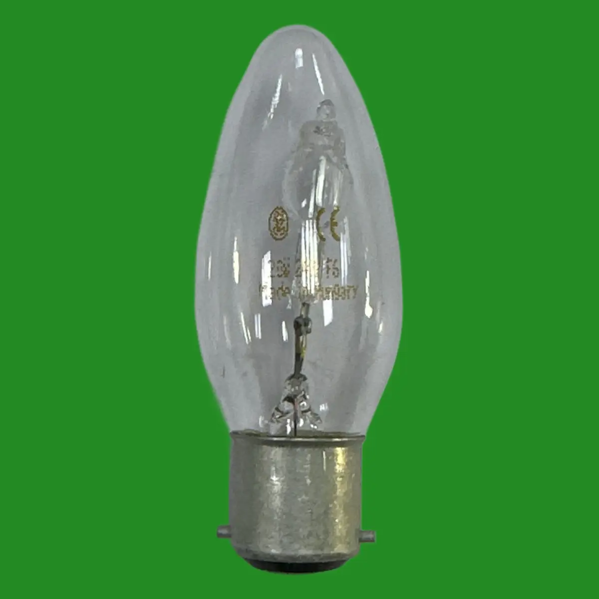 2x 20W (=26W) GE Dimmable Halogen Clear Candle Light Bulbs BC B22 Bayonet Lamps - image 2 | Free standard UK delivery included | Discount Quality Products