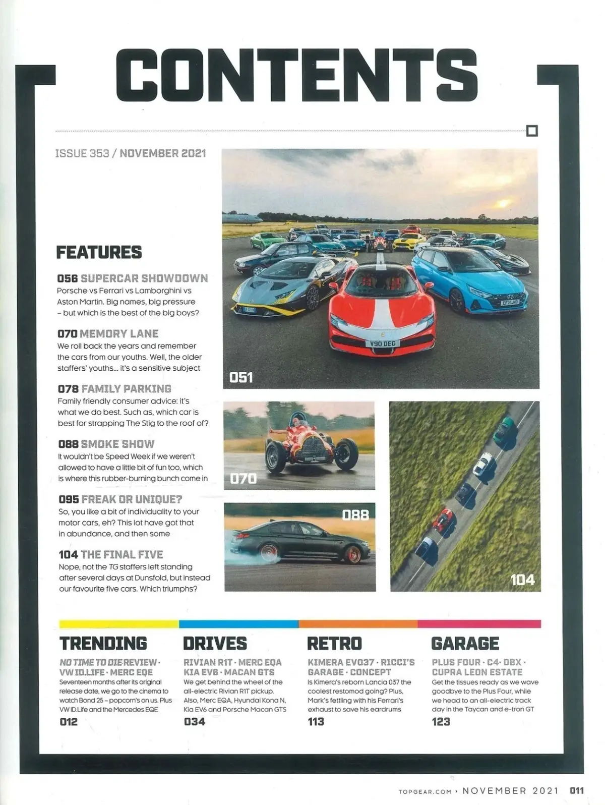 BBC Top Gear Magazine Issue 353, Porsche, Ferrari, Aston Martin, Lambo, Nov 2021 - image 3 | Free standard UK delivery included | Discount Quality Products