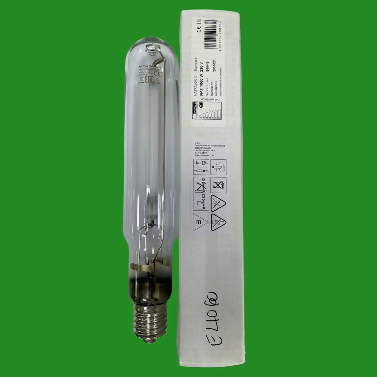 1000W NARVA Clear HPS High Pressure Sodium SON-T Tube Light Bulb GES E40 Lamp