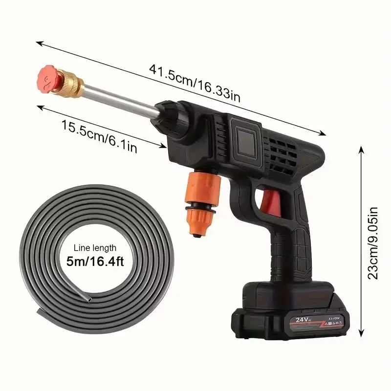 Cordless Pressure Washer 3000PSI Portable Power Jet Wash 2x Batteries Car, Patio - image 8 | Free standard UK delivery included | Discount Quality Products