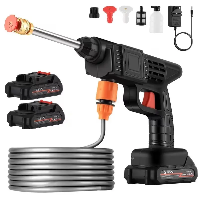 Cordless Pressure Washer 3000PSI Portable Power Jet Wash 2x Batteries Car, Patio - image 9 | Free standard UK delivery included | Discount Quality Products