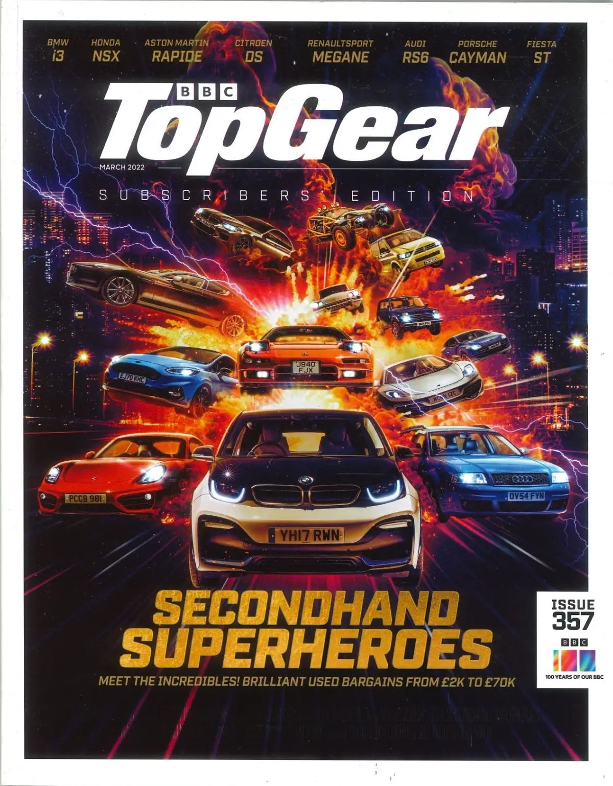 BBC Top Gear Magazine: Issue #357, Lambo, BMW, GT40, BMW, T.33 Cars, March 2022