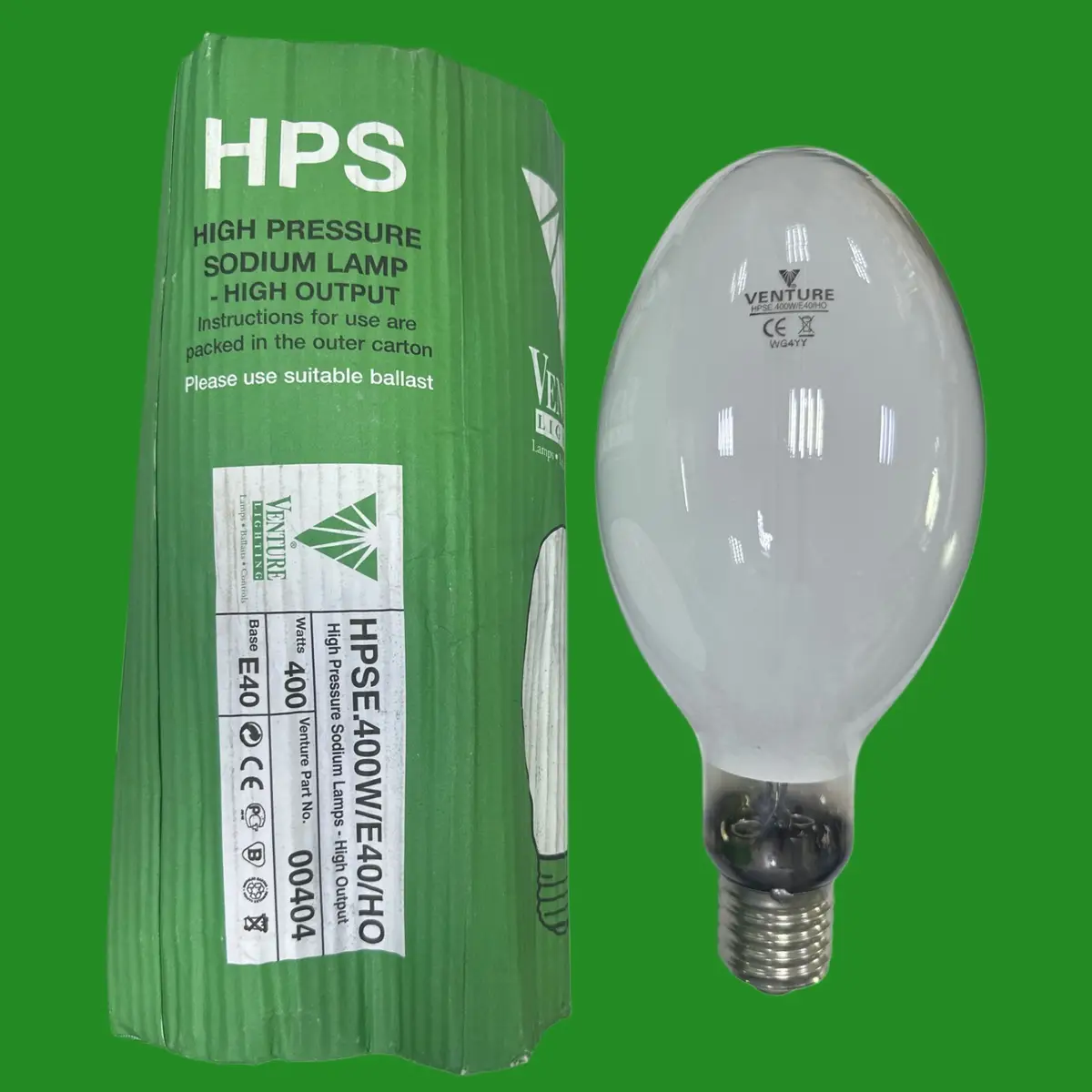 400W Venture HPS High Pressure Sodium SON-E Elliptical Light Bulb Lamp GES E40