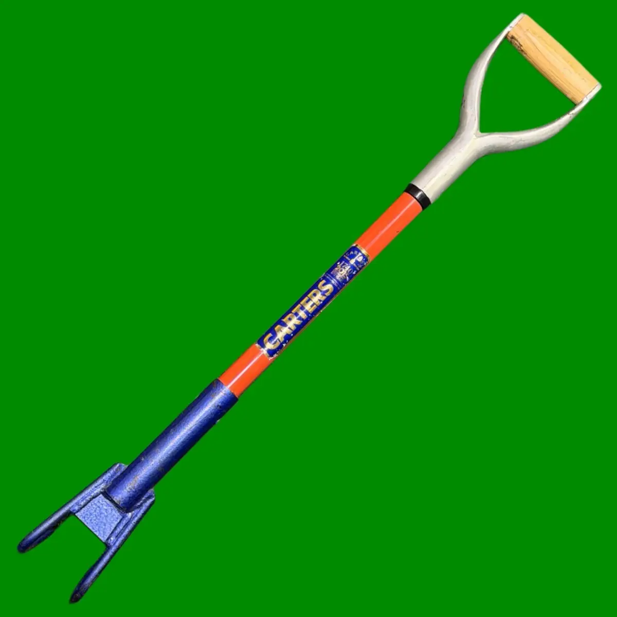 2 Pronged Hooked Tool, Sack Pulling Fork, Robust Hand Grip, Steel Construction