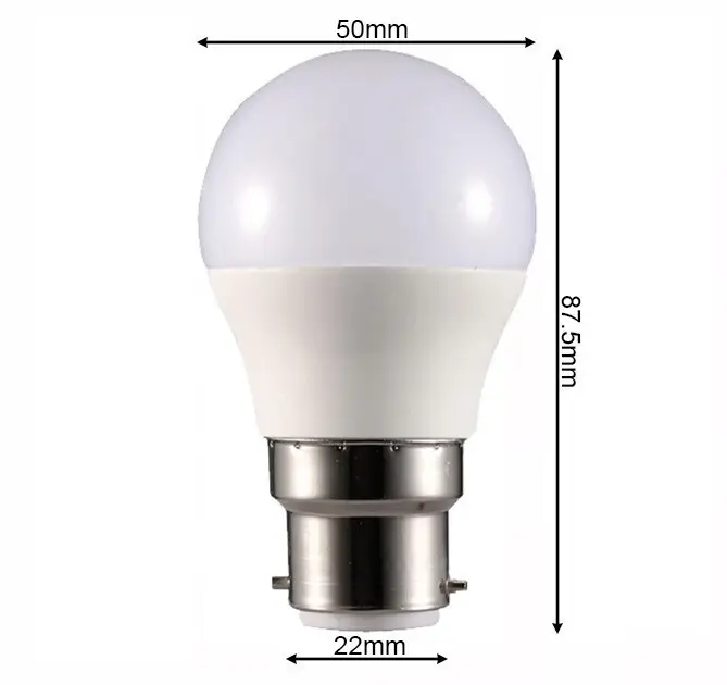 2x 7W BELL CFL Mini Round Light Bulb Bayonet Cap BC B22 Energy Saving 2700K - image 2 | Free standard UK delivery included | Discount Quality Products