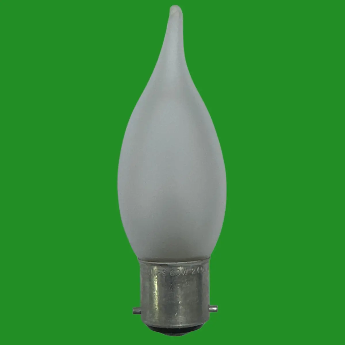2x 60W Crompton Frosted Bent Tip Flared Candle Dimmable Light Bulbs BC, B22 Lamp - image 2 | Free standard UK delivery included | Discount Quality Products