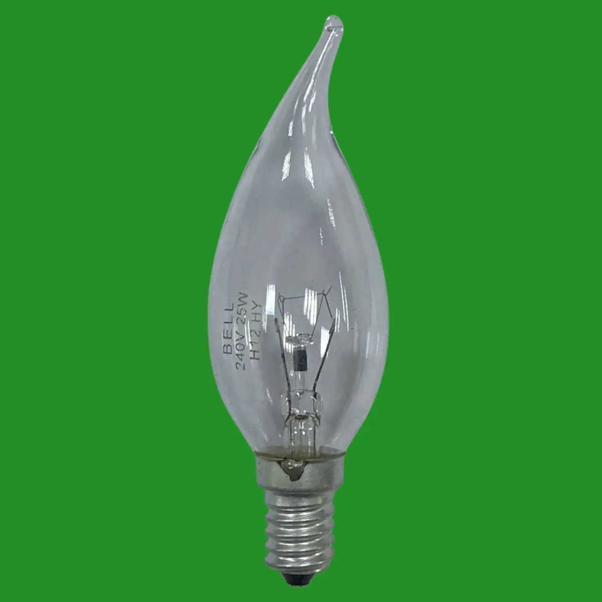 2x 25W BELL Clear Bent Tip Candle Dimmable Light Bulbs SES E14 Small Screw - image 3 | Free standard UK delivery included | Discount Quality Products