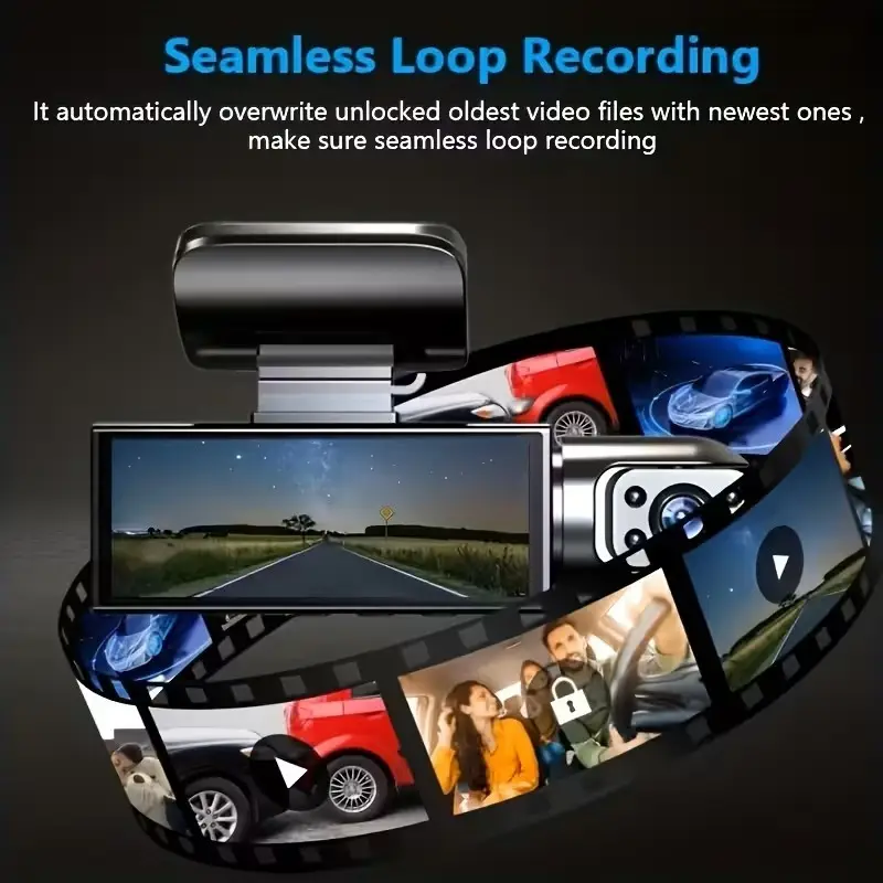Dual Dash Cam 1080P Front & Interior Camera Night Vision G-Sensor Parking Mode - image 2 | Free standard UK delivery included | Discount Quality Products