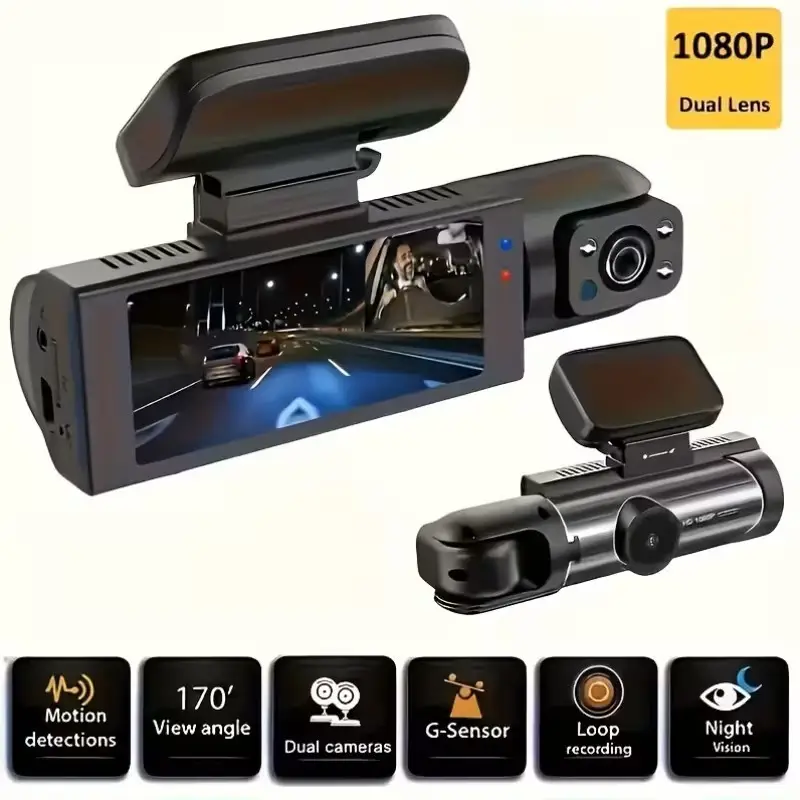 Dual Dash Cam 1080P Front & Interior Camera Night Vision G-Sensor Parking Mode - image 4 | Free standard UK delivery included | Discount Quality Products