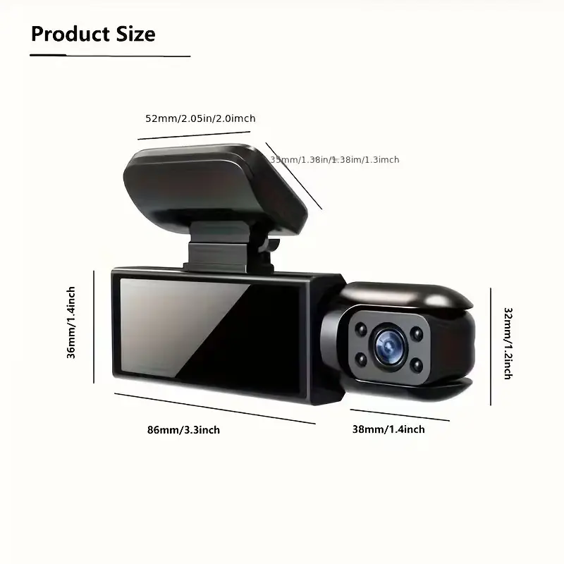 Dual Dash Cam 1080P Front & Interior Camera Night Vision G-Sensor Parking Mode - image 8 | Free standard UK delivery included | Discount Quality Products