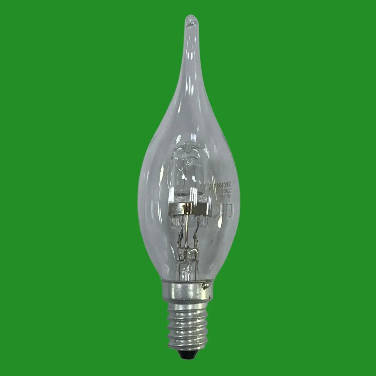 4x 18W (=24W) Sylvania Halogen Clear Bent Tip Candle Dimmable Light Bulb SES E14 - image 3 | Free standard UK delivery included | Discount Quality Products