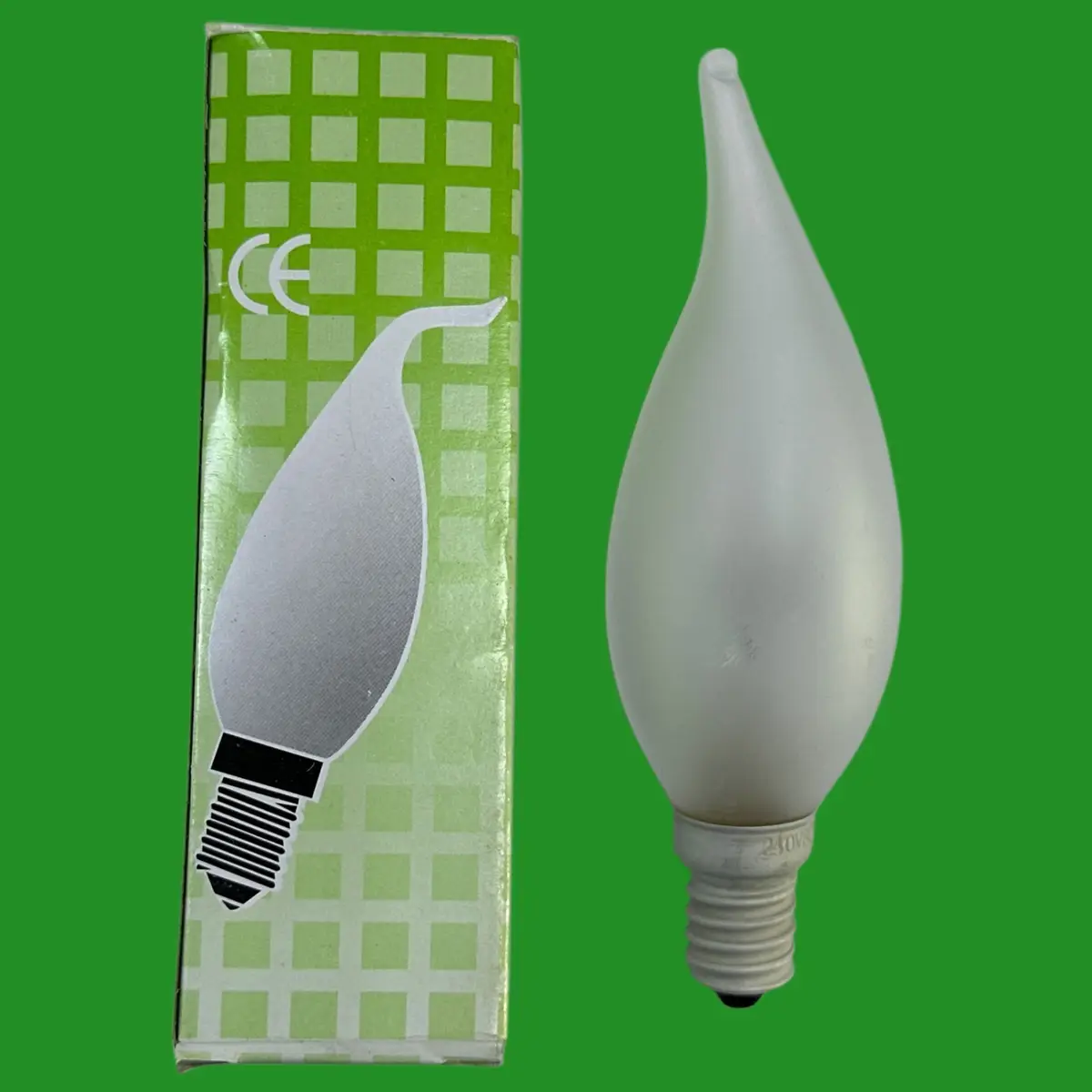 5x 60W Frosted Bent Tip Candle Dimmable Light Bulbs SES E14 Small Screw Lamp - image 2 | Free standard UK delivery included | Discount Quality Products