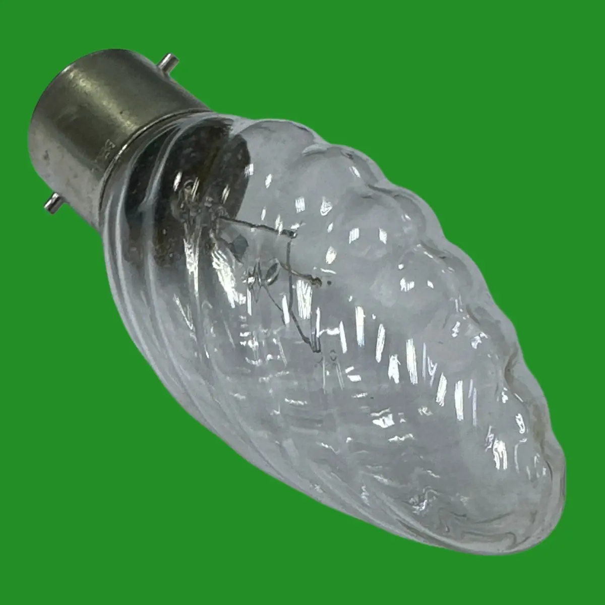 60W Crompon Dimmable Twisted Clear Candle Light Bulb, Bayonet BC B22 Lamps C35 - image 2 | Free standard UK delivery included | Discount Quality Products