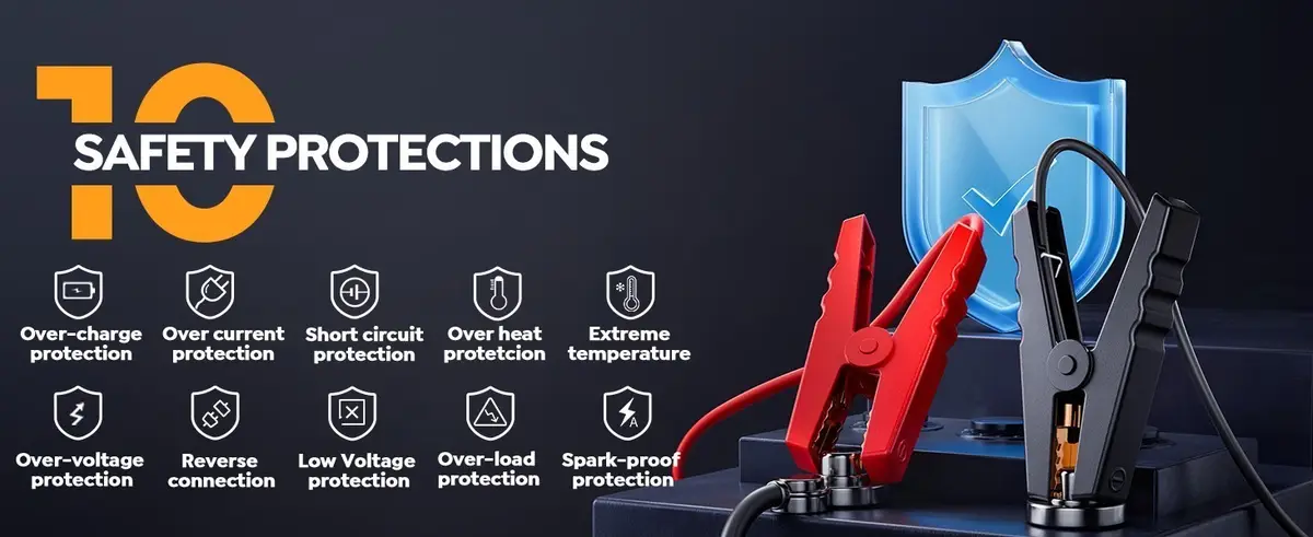 4000A Jump Starter Power Bank Pack 12V 7L Car Battery Booster 13800mAh Portable - image 11 | Free standard UK delivery included | Discount Quality Products