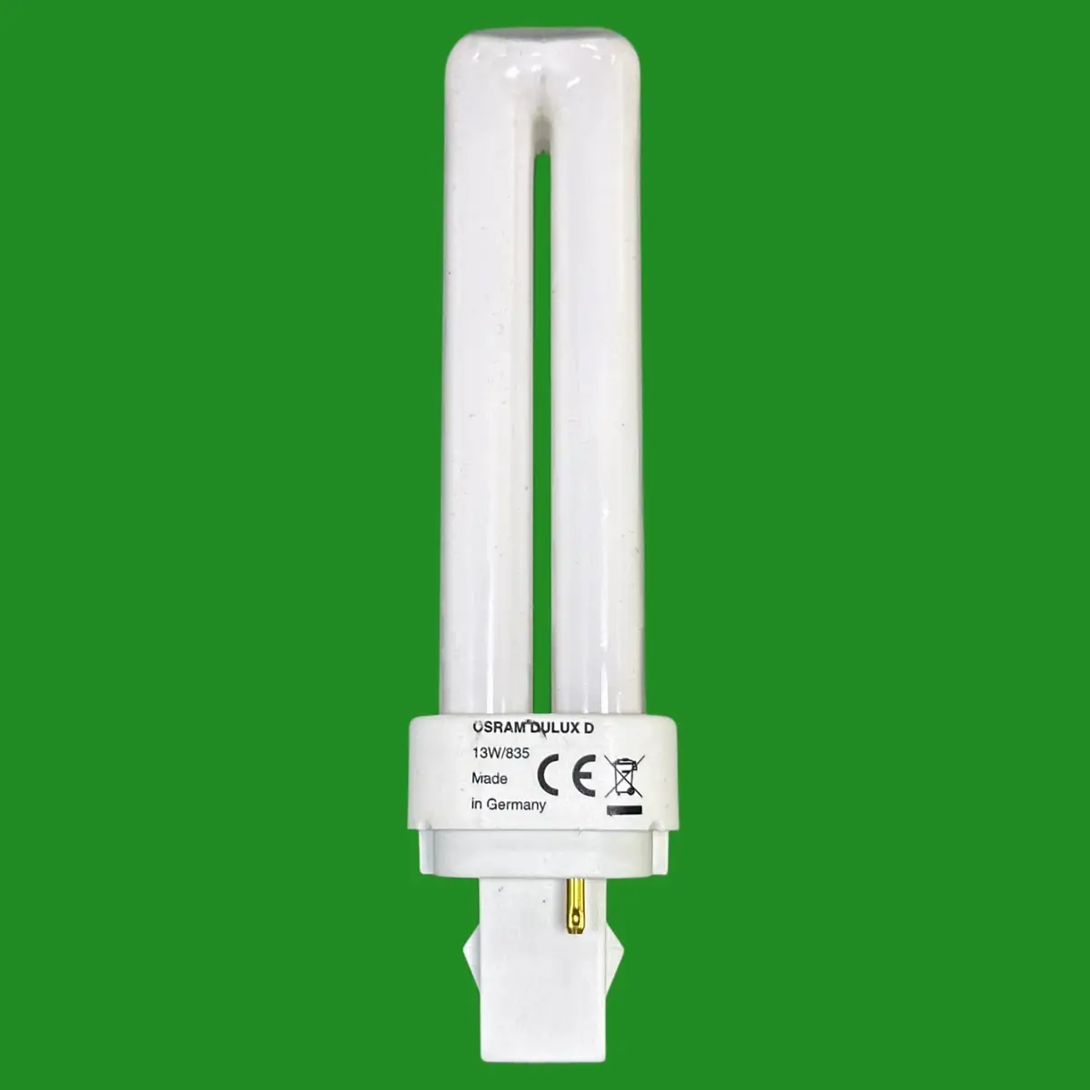 1x 13W OSRAM G24d-1, 2 pin, Low Energy CFL BLD PL Double Turn Light Bulb 3500K - image 2 | Free standard UK delivery included | Discount Quality Products