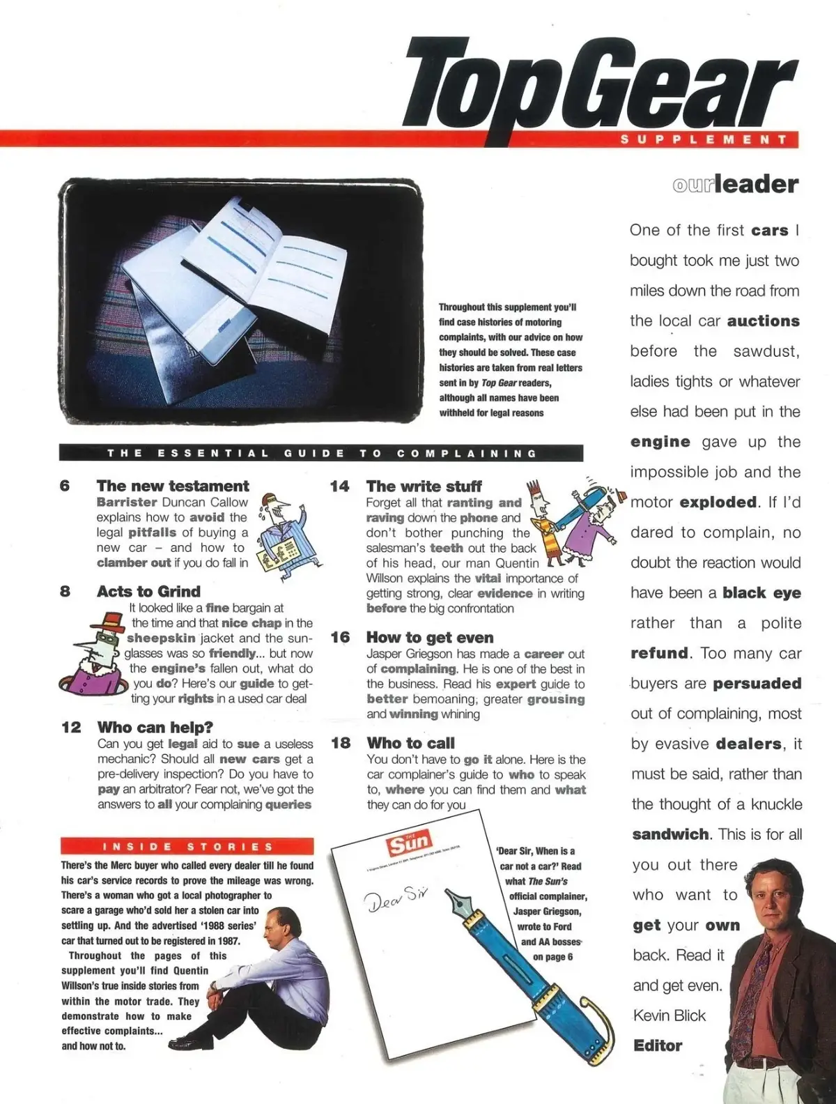 BBC Top Gear Magazine Supplement: Motorist's Guide to Complaining, March 1995 - image 4 | Free standard UK delivery included | Discount Quality Products