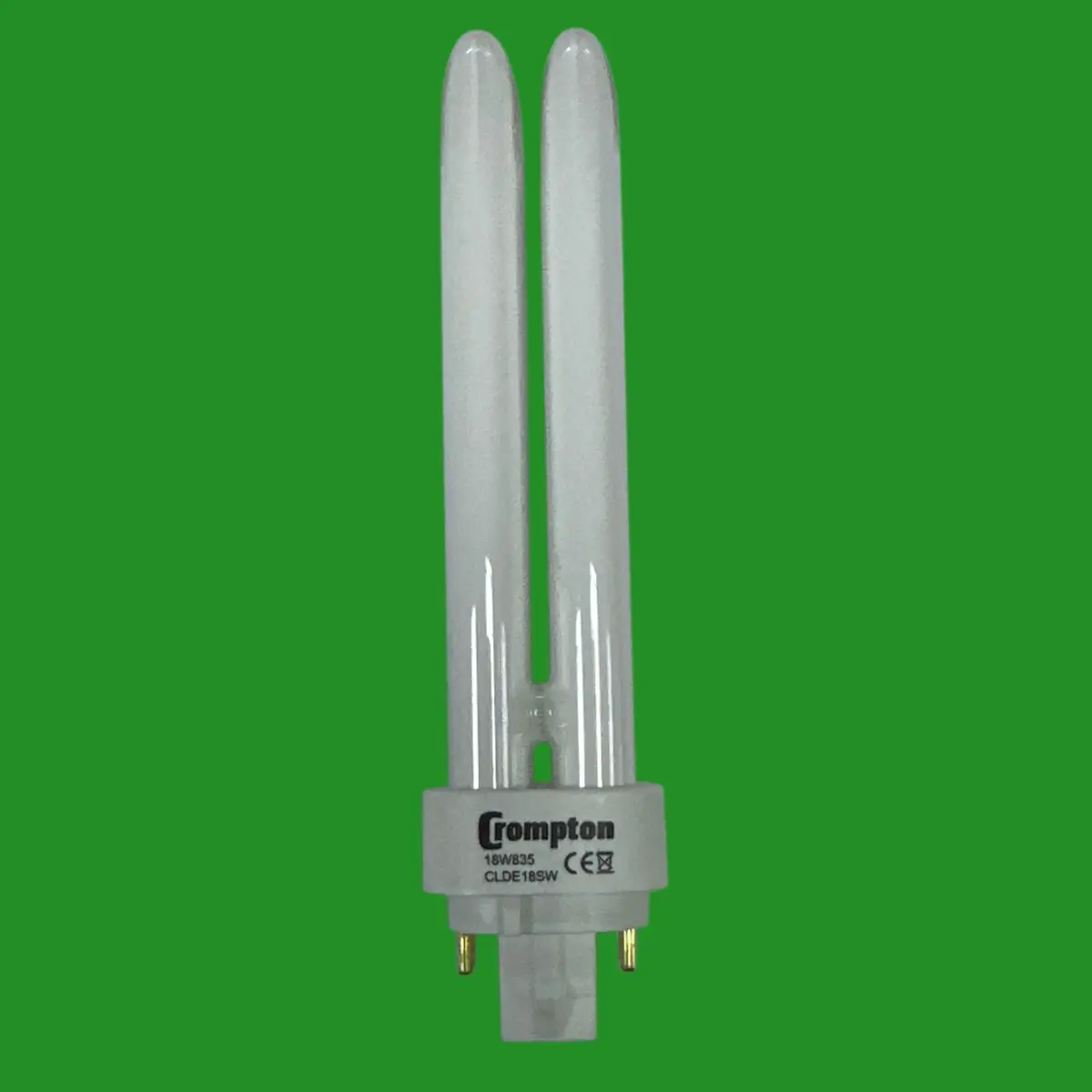 1x 18W Crompton Dimmable G24q-2, 4 pin 3500K Low Energy CFL PLC Light Bulb Lamp - image 2 | Free standard UK delivery included | Discount Quality Products