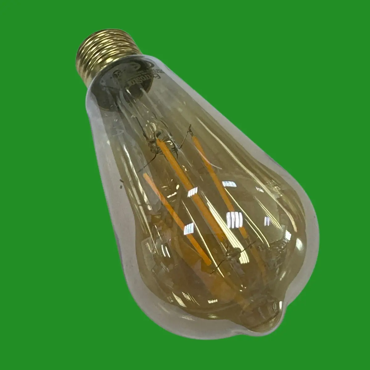 6W (=48W) ST64 LED Filament Antique Amber Light Bulb, Edison Screw ES E27 2200K - image 3 | Free standard UK delivery included | Discount Quality Products