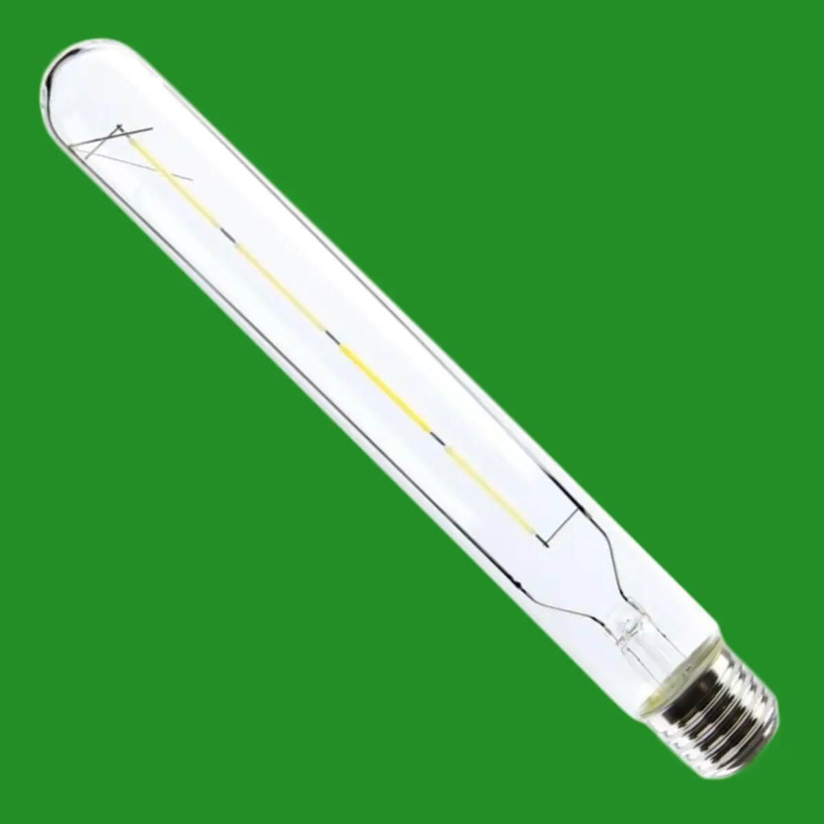 4W Vintage T30 Tube Clear LED Filament Light Bulb, ES E27, Antique Lamp 6500K