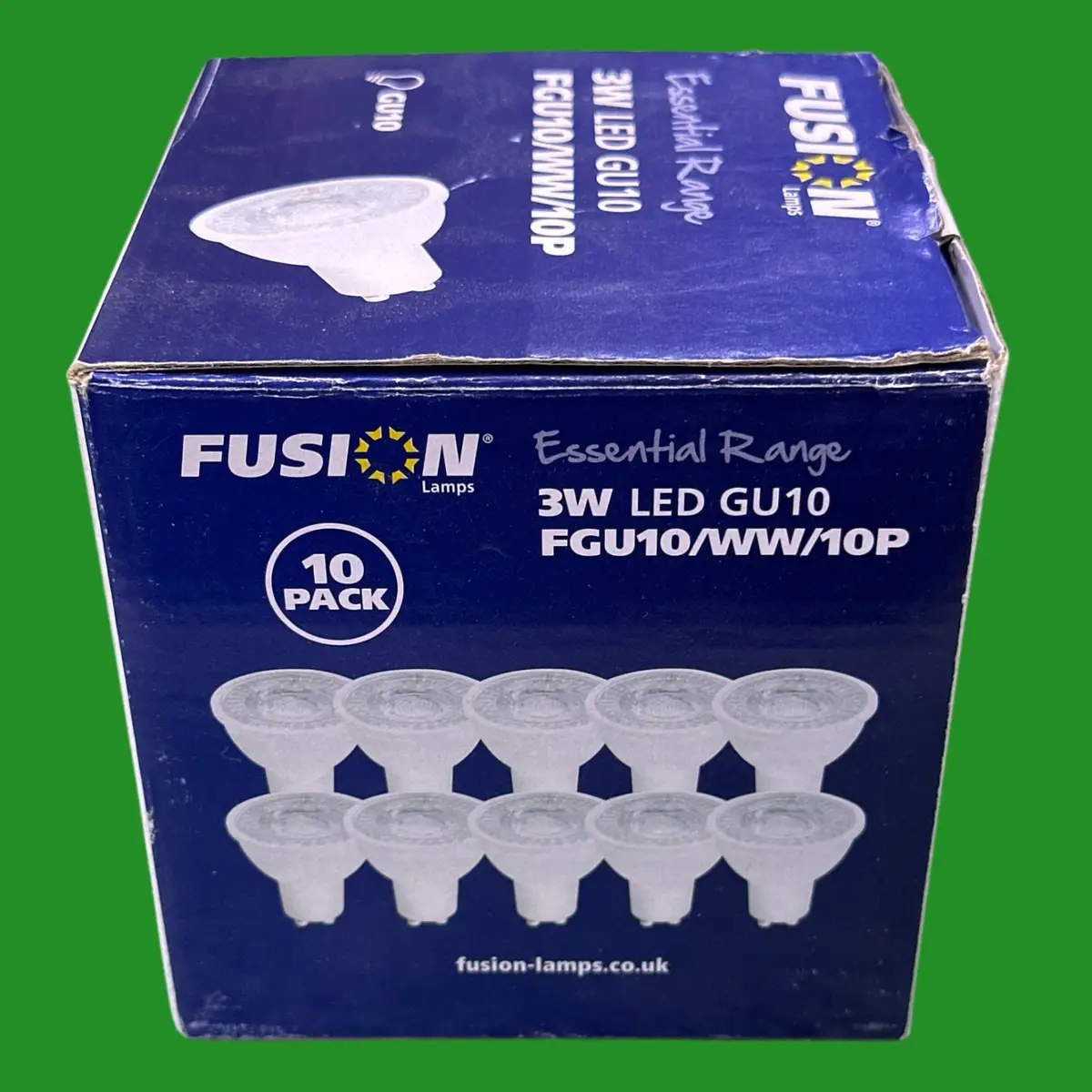 10x 3W (=30W) Fusion GU10 LED Reflector Spot light Bulbs Lamp Warm White 3000K - image 3 | Free standard UK delivery included | Discount Quality Products
