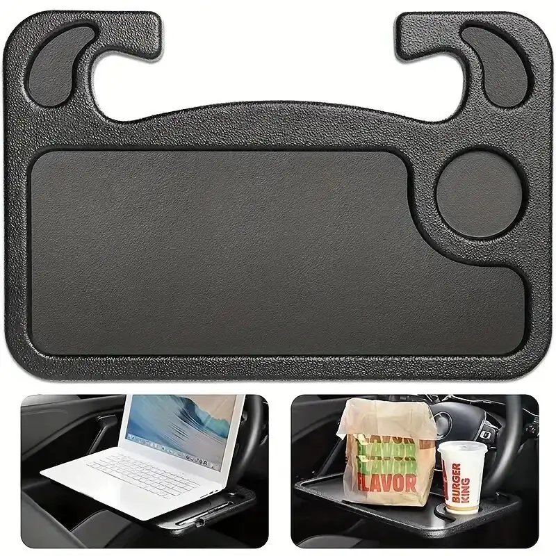 Car Steering Wheel Tray Laptop Desk Mount Table Eating Food Stand Drink Holders - image 2 | Free standard UK delivery included | Discount Quality Products