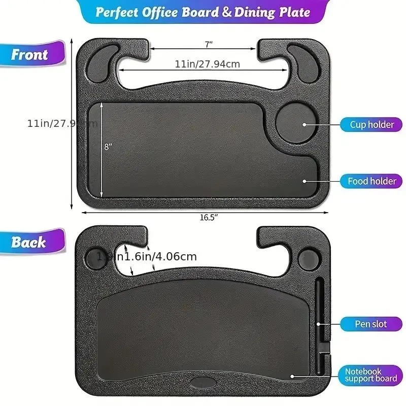 Car Steering Wheel Tray Laptop Desk Mount Table Eating Food Stand Drink Holders - image 6 | Free standard UK delivery included | Discount Quality Products