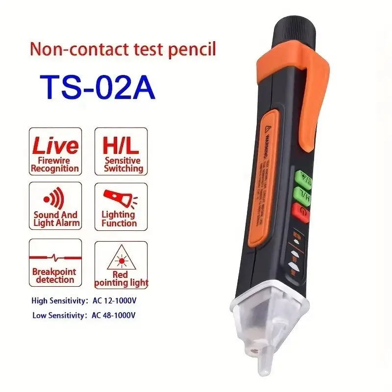 Non Contact Voltage Tester Pen AC Sensor Power Alert 12-1000V Electric Detector - image 5 | Free standard UK delivery included | Discount Quality Products